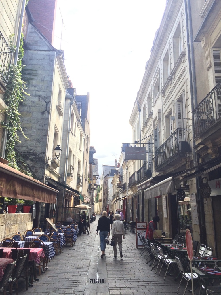 More pretty narrow streets lined with cafés.