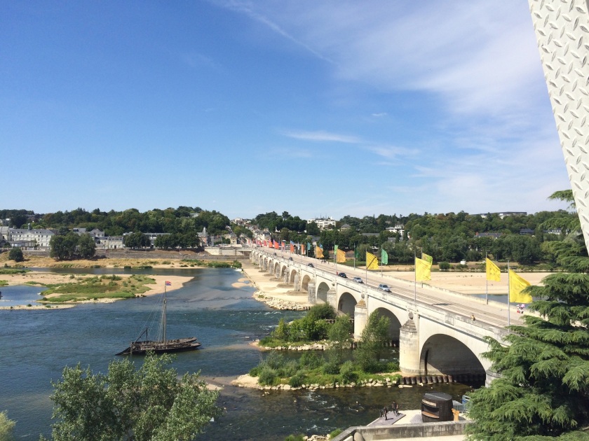 View of one of the bridges in Tours, also from the Grande Roue.